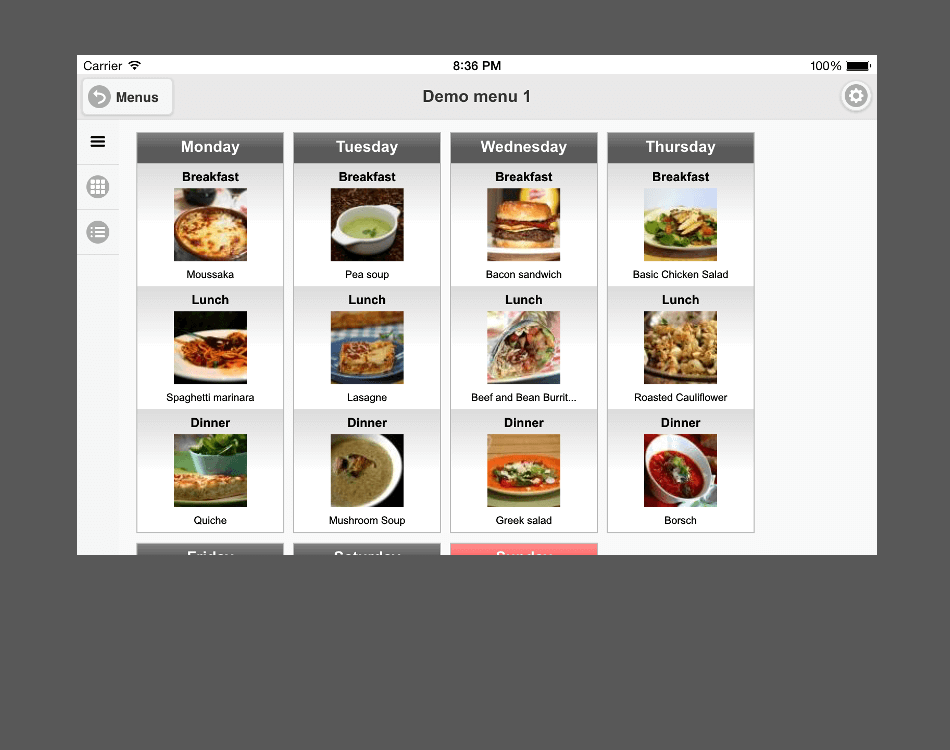 Screenshot menu viewer 3